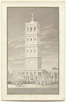 Campanile of a Cathedral for Berlin, 1831. Creator: Karl Friedrich Schinkel