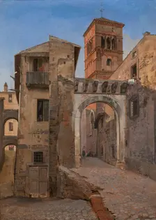 Campanile di S. Rocco a Frescati, 1848. Creator: Gustav Wilhelm Palm