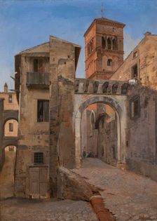 Campanile di S. Rocco a Frescati, 1848. Creator: Gustav Wilhelm Palm