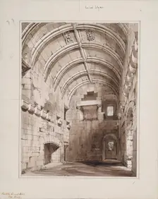 Campbell Castle - The Hall, 1850. Creator: Robert William Billings