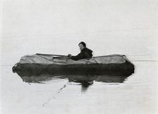 Campbell Afloat in a Kayak 1911, (1913). Artist: G Murray Levick