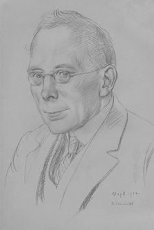 Campbell Dodgson, Keeper of Prints and Drawings, British Museum, 1912-32 1932. Artist: Randolph Schwabe