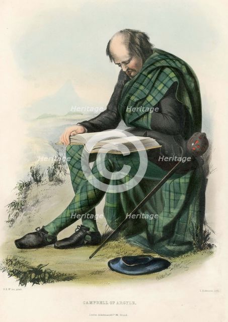 Campbell of Argyll,  from The Clans of the Scottish Highlands, pub. 1845 (colour lithograph)