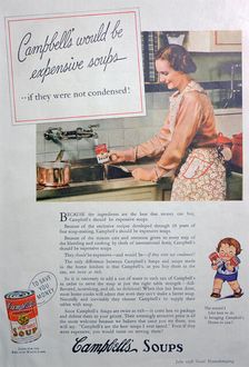 Campbell's Soups advert, 1936