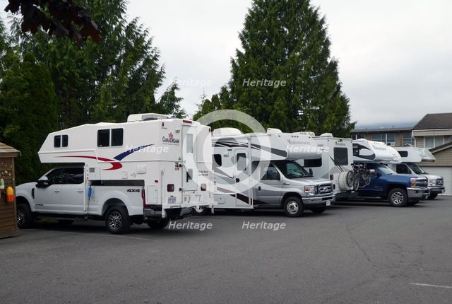 Camper trucks, Vancouver Island, British Columbia 2018. Creator: Unknown.