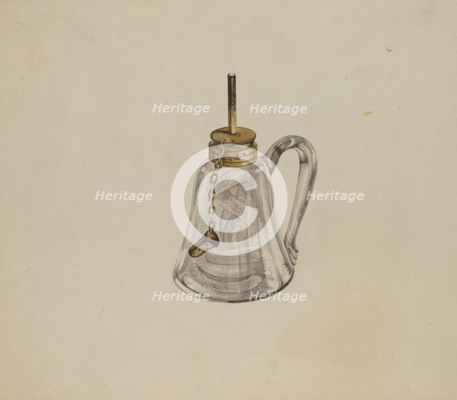 Camphene Lamp, 1935/1942. Creator: Don Pingatore.