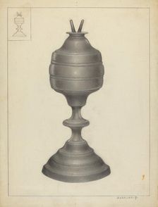 Camphene Lamp, 1935/1942. Creator: Arsen Maralian