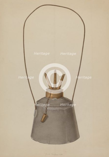Camphene Lamp, 1938. Creator: Jacob Gielens.