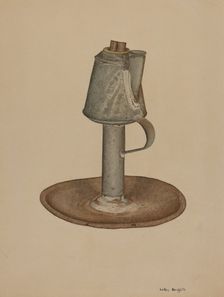 Camphene Lamp, c. 1939. Creator: LeRoy Griffith