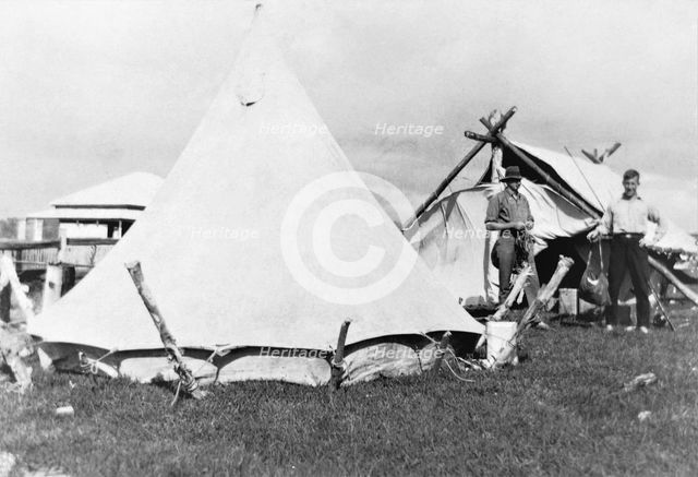 Camping, Tewantin, Queensland, 1925. Creator: Jack Bain.