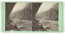 Camping Under the Rocks, Big Cottonwood, 1859/62. Creator: Charles Roscoe Savage