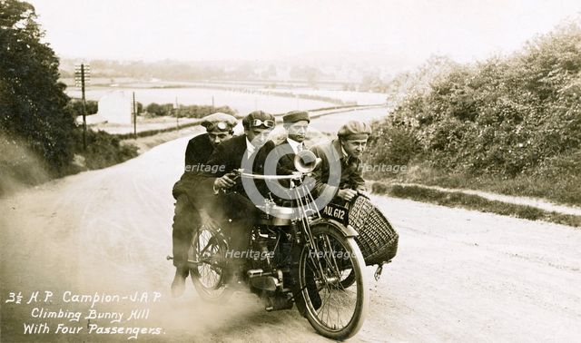 Campion Brothers motor cycle, Bunny Hill, Nottinghamshire, c1912. Creator: H Houldsworth.
