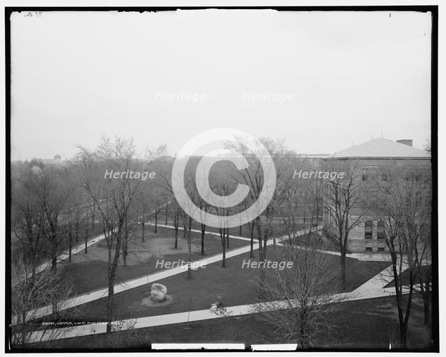 Campus, U. of M., Ann Arbor, Mich., between 1900 and 1915. Creator: Unknown.