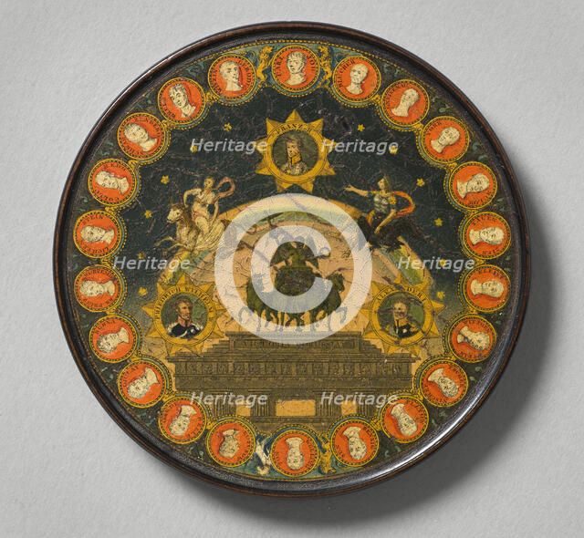 Can of varnish with Brandenburg Gate, 1814. Creator: Anon.