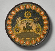 Can of varnish with Brandenburg Gate, 1814. Creator: Anon