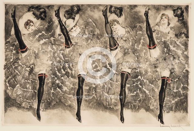 Can-Can, 1933. Creator: Icart, Louis Justin Laurent (1888-1950).