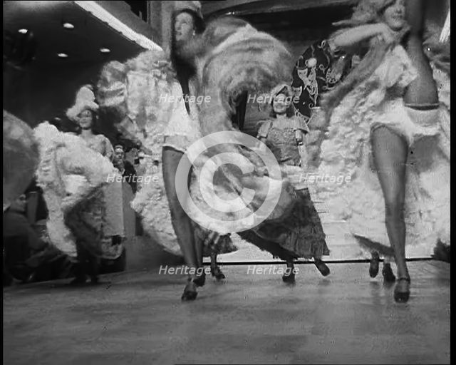 Can Can Dancers Performing in Paris, 1940. Creator: British Pathe Ltd.
