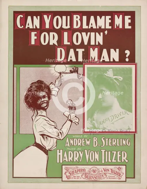 'Can you blame me for lovin' dat man?', 1901. Creator: Unknown.