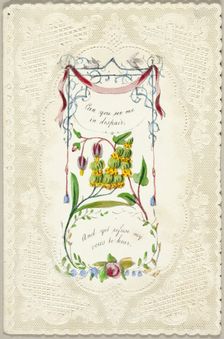Can You See Me in Despair? (Valentine), c. 1840. Creator: George Meek