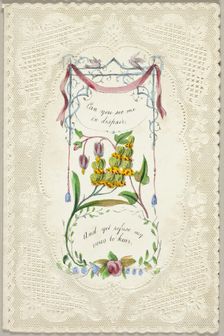 Can You See Me in Despair? (Valentine), c. 1840. Creator: George Meek