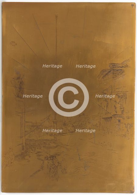 Cancelled Printing Plate for The Little Mast, 1879-1880. Creator: James Abbott McNeill Whistler.