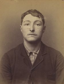Cana. Eugène, Louis. 22 ans, né à Paris Vllle. Monteur en bronze. Anarchiste. 2/3/94., 1894. Creator: Alphonse Bertillon