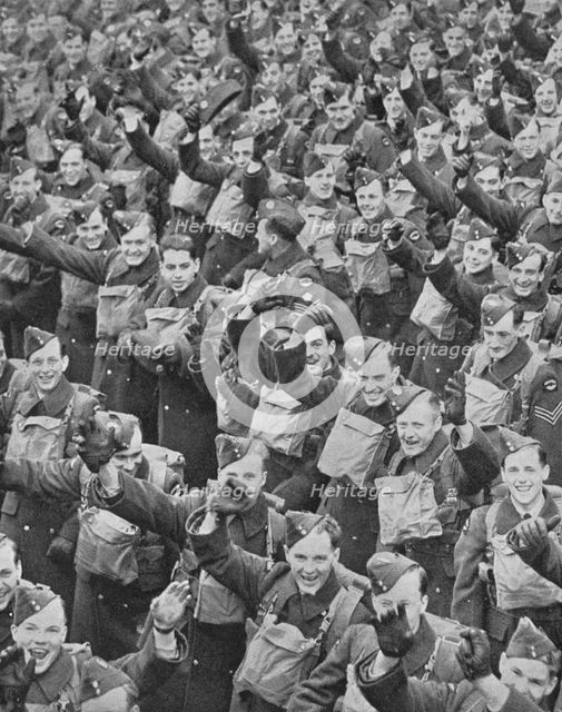 'Canada's Airmen Arrive', 1939, (1940). Artist: Unknown.