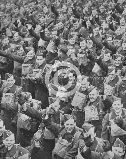 'Canada's Airmen Arrive', 1939, (1940). Artist: Unknown.