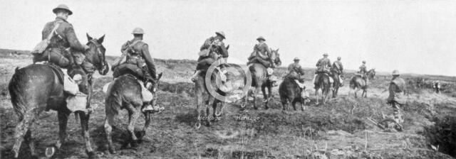 Canadian cavalry, Vimy, France, First World War, April 1917. Artist: Unknown