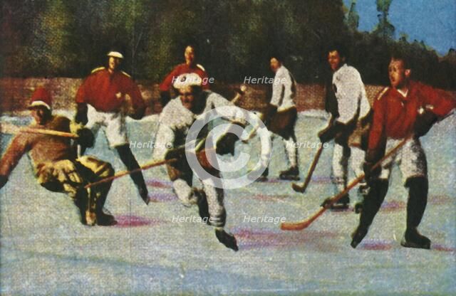 Canadian ice hockey team, 1928. Creator: Unknown.