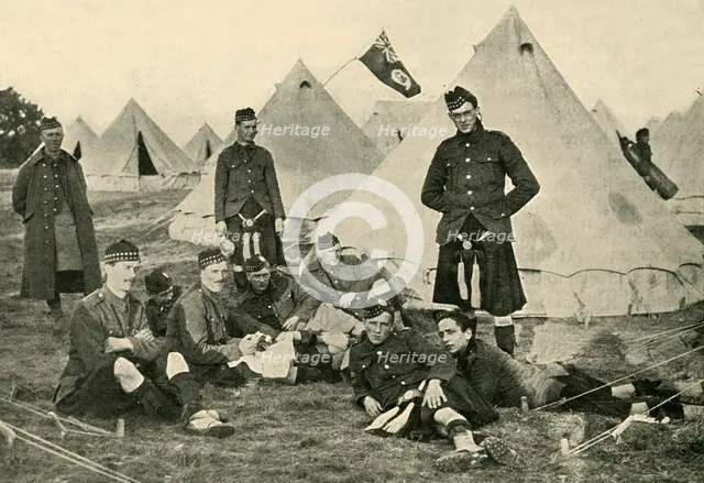 Canadian soldiers, First World War, 1914, (c1920). Creator: Unknown.