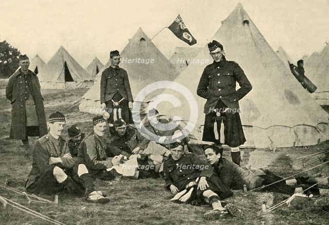 Canadian soldiers, First World War, 1914, (c1920). Creator: Unknown.