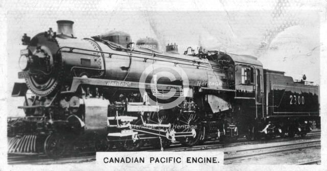 Canadian Pacific passenger engine, Canada, c1920s. Artist: Unknown