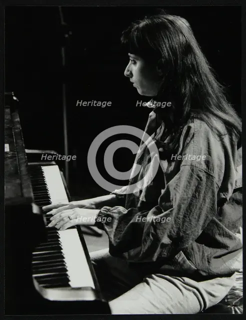Canadian pianist Renee Rosnes playing at the Hertfordshire Jazz Festival, St Albans, 1993. Creator: Denis Williams.