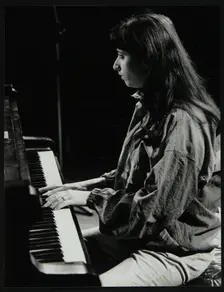Canadian pianist Renee Rosnes playing at the Hertfordshire Jazz Festival, St Albans, 1993. Creator: Denis Williams