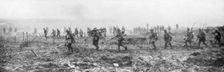 Canadian troops in no man's land, Vimy, France, First World War, 9 April 1917