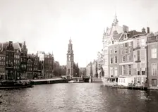 Canal, Amsterdam, 1898.Artist: James Batkin