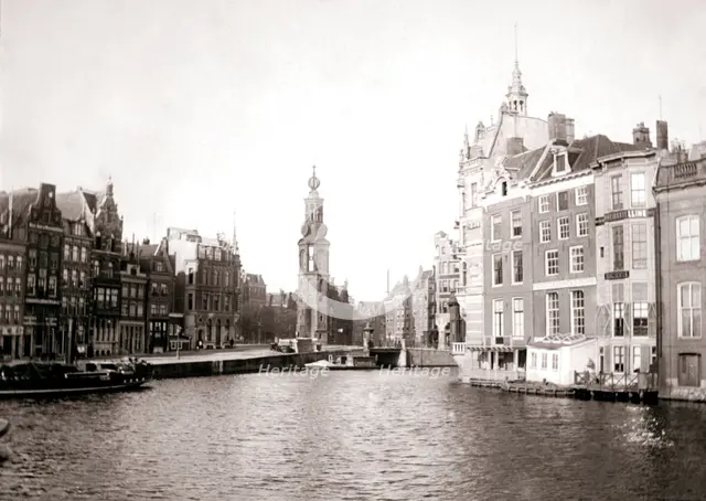 Canal, Amsterdam, 1898.Artist: James Batkin