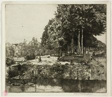 Canal at Charenton, 1901. Creator: Donald Shaw MacLaughlan