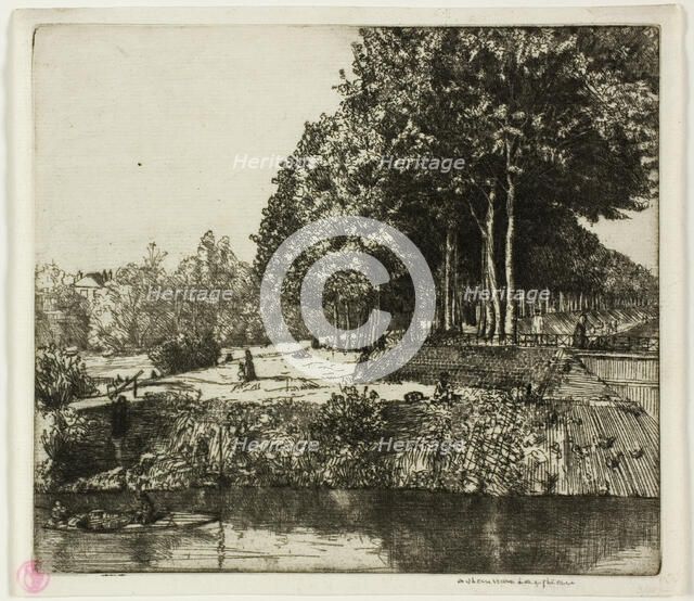 Canal at Charenton, 1901. Creator: Donald Shaw MacLaughlan.