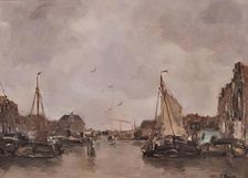 Canal at Amsterdam, 1891. Creator: Jacob Henricus Maris