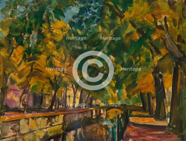 'Canal at Potsdam', c1926. Artist: Ulrich Hubner.