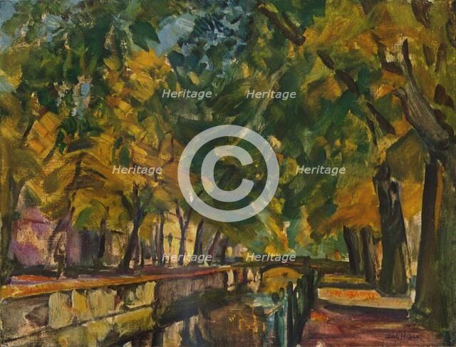 'Canal at Potsdam', c1926. Artist: Ulrich Hubner.