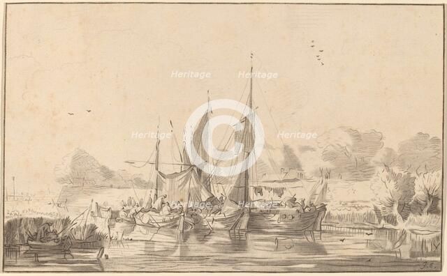 Canal at Utrecht, 1771, published 1787. Creator: Bernhard Schreuder.