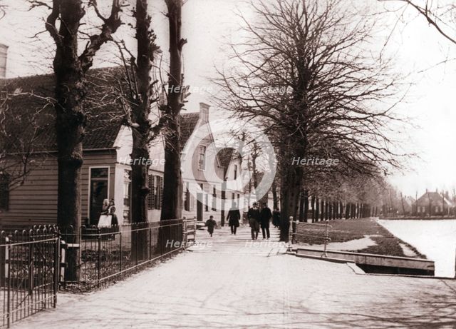 Canal bank, Broek, Netherlands, 1898.Artist: James Batkin