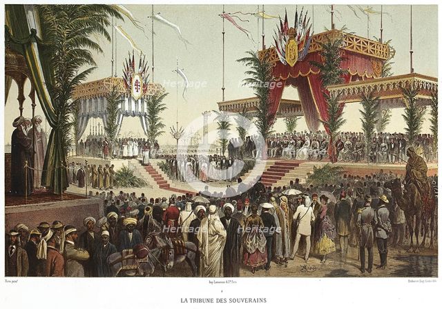 Canal de Suez. La Tribune des Souverains, 1869. Creator: Riou, Edouard (1833-1900).