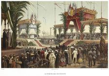 Canal de Suez. La Tribune des Souverains, 1869. Creator: Riou, Edouard (1833-1900)
