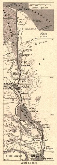 'Canal de Suez; Le Nord-Est Africain 1914. Creator: Unknown