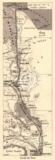 ''Canal de Suez; Le Nord-Est Africain', 1914. Creator: Unknown.