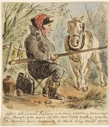 Canal Fishing, n.d. Creator: John Leech